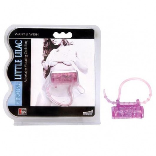 Эрекционное кольцо с вибратором LITTLE LILAC - Dream Toys - в Петропавловске-Камчатском купить с доставкой