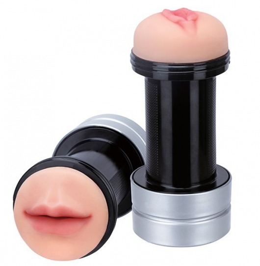 Двусторонний мастурбатор REALSTUFF 2 IN 1 HUMMER MOUTH   VAGINA - ротик и вагина - Dream Toys - в Петропавловске-Камчатском купить с доставкой