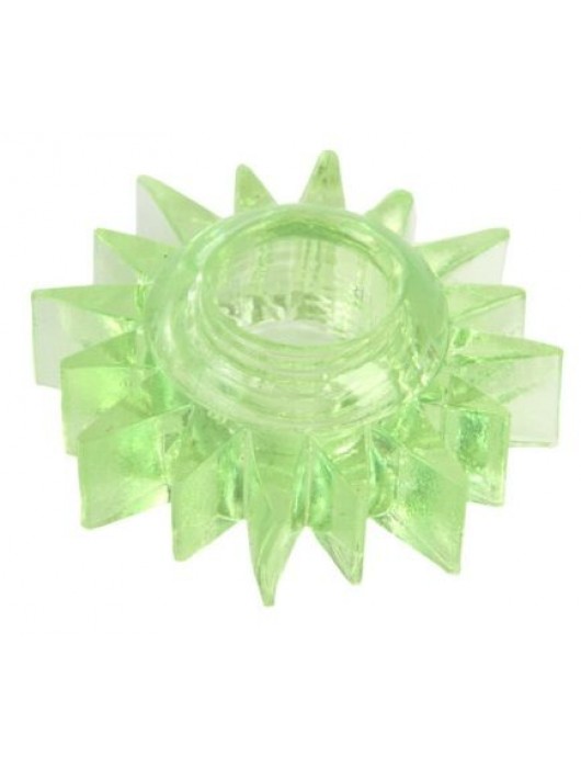 Зеленое эрекционное кольцо-солнце - Toyfa Basic - в Петропавловске-Камчатском купить с доставкой