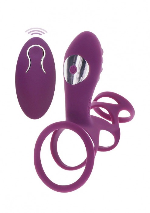 Фиолетовая эрекционная вибронасадка Halo Halo C-Ring Sleeve - Toy Joy - в Петропавловске-Камчатском купить с доставкой