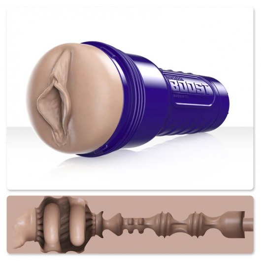 Телесный мастурбатор-вагина Fleshlight Boost Bang - Fleshlight - в Петропавловске-Камчатском купить с доставкой
