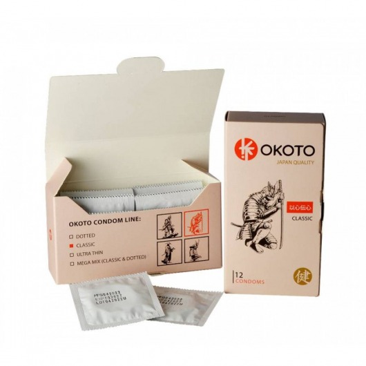 Презервативы OKOTO Classic - 12 шт. - Sitabella - купить с доставкой в Петропавловске-Камчатском