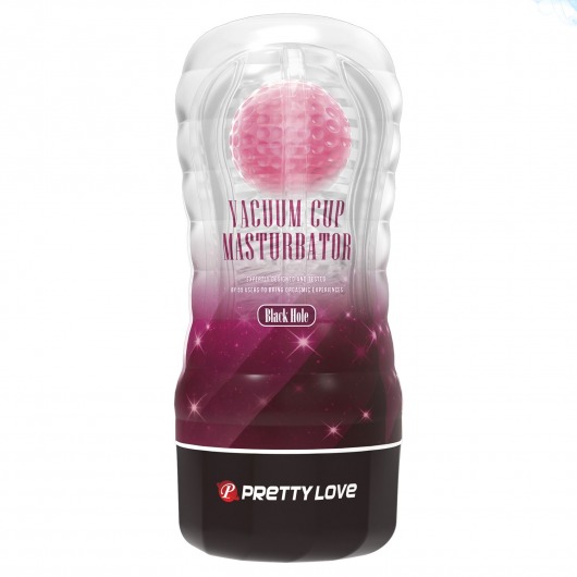 Прозрачный текстурированный мастурбатор Vacuum Cup Masturbator Black Hole - Baile - в Петропавловске-Камчатском купить с доставкой