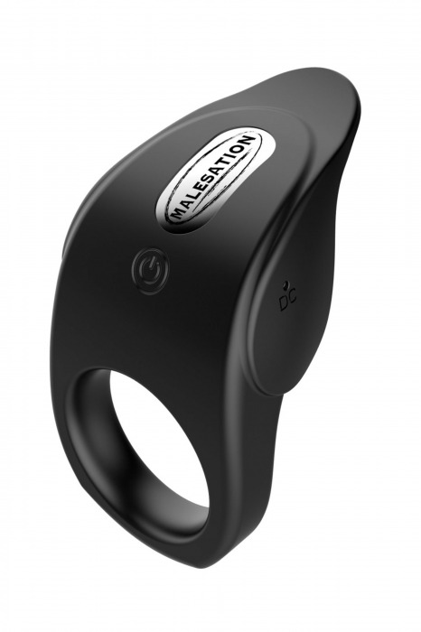 Черное эрекционное виброкольцо Vibro Lust Ring - MALESATION - в Петропавловске-Камчатском купить с доставкой