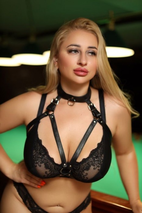 Черная кожаная сбруя с ошейником plus size из нежной кожи - БДСМ Арсенал - купить с доставкой в Петропавловске-Камчатском
