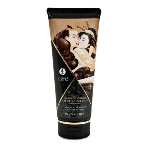 Массажный крем для тела с ароматом шоколада Intoxicating Chocolate - 200 мл. - Shunga - купить с доставкой в Петропавловске-Камчатском