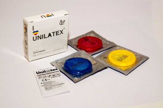 Разноцветные ароматизированные презервативы Unilatex Multifruits - 3 шт. - Unilatex - купить с доставкой в Петропавловске-Камчатском
