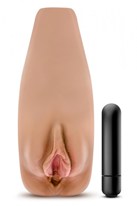 Маструбатор-вагина с вибрацией Soft   Wet Renata Realistic Tan Masturbator - Blush Novelties - в Петропавловске-Камчатском купить с доставкой