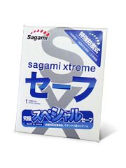 Презерватив Sagami Xtreme Ultrasafe с двойным количеством смазки - 1 шт. - Sagami - купить с доставкой в Петропавловске-Камчатском