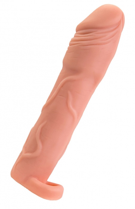 Телесная удлиняющая насадка с подхватом - 19 см. - ToyFa - в Петропавловске-Камчатском купить с доставкой