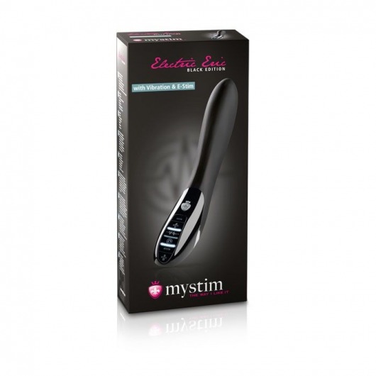 Черный вибратор с миостимуляцией Mystim Electric Eric Black Edition - 27 см. - MyStim - купить с доставкой в Петропавловске-Камчатском