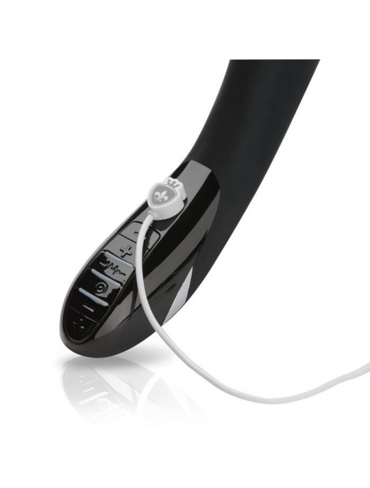 Вибратор с электростимуляцией Sizzling Simon Black Edition - 27 см. - MyStim - купить с доставкой в Петропавловске-Камчатском