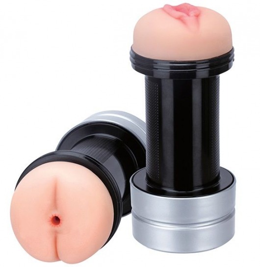 Мастурбатор 2-в-1 REALSTUFF 2 IN 1 HUMMER ANUS   VAGINA: вагина и анус - Dream Toys - в Петропавловске-Камчатском купить с доставкой