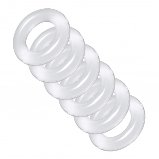 Комплект из 6 прозрачных эрекционных колец Ring Master Custom Ball Stretcher Kit - XR Brands - в Петропавловске-Камчатском купить с доставкой