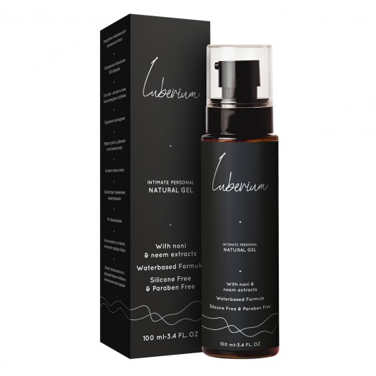 Интимный гель на водной основе с экстрактами нони и нима Luberium Natural Gel - 100 мл. - Luberium - купить с доставкой в Петропавловске-Камчатском