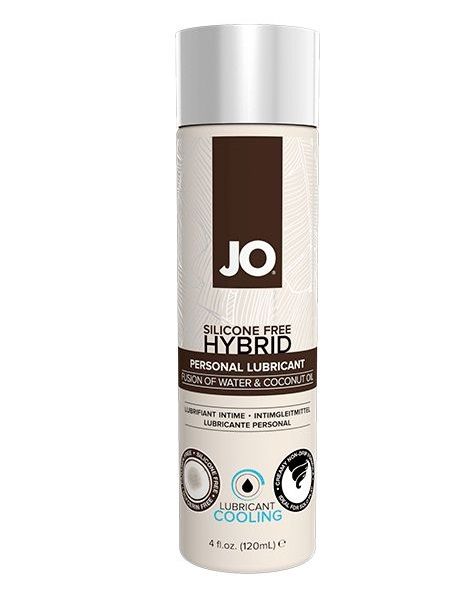 Водно-масляный лубрикант с охлаждающим эффектом JO Silicon free Hybrid Lubricant COOLING - 120 мл. - System JO - купить с доставкой в Петропавловске-Камчатском