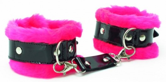 Розовые наручники с мехом BDSM Light - БДСМ Арсенал - купить с доставкой в Петропавловске-Камчатском