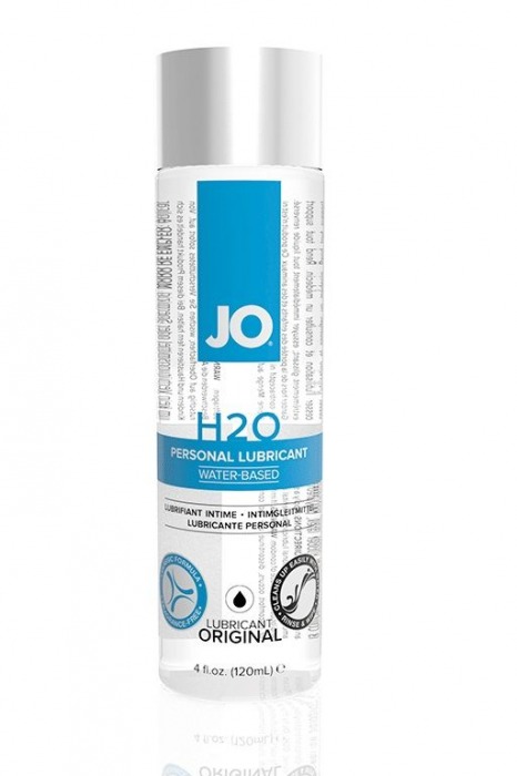 Нейтральный лубрикант на водной основе JO Personal Lubricant H2O - 120 мл. - System JO - купить с доставкой в Петропавловске-Камчатском