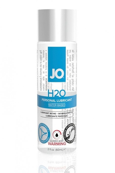 Возбуждающий лубрикант на водной основе JO Personal Lubricant H2O Warming - 60 мл. - System JO - купить с доставкой в Петропавловске-Камчатском