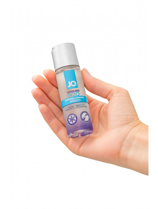 Охлаждающий лубрикант на водной основе JO Personal Lubricant H2O COOLING - 60 мл. - System JO - купить с доставкой в Петропавловске-Камчатском