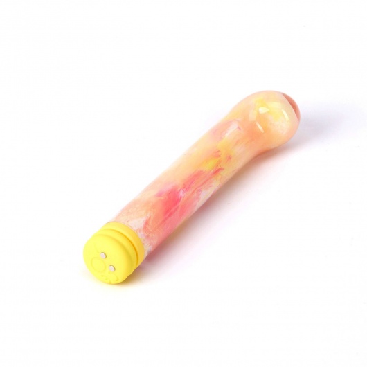Желтый компактный вибратор из стекла Magic Cane - 12 см. - BeYourLover