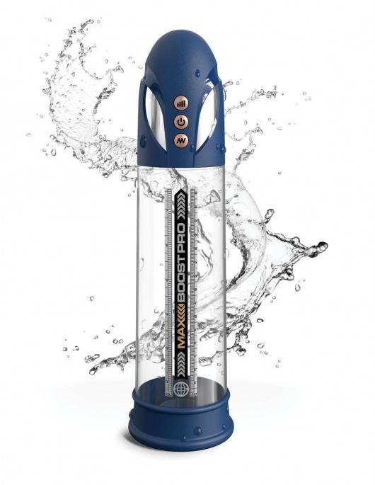 Синяя вакуумная автоматическая помпа Max Boost Pro Flow - Pipedream - в Петропавловске-Камчатском купить с доставкой