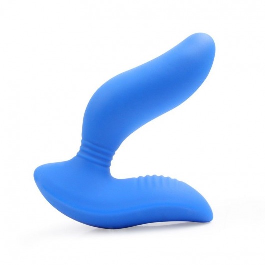 Синий вибромассажер простаты 3,5’’ Curve P-spot Massager - 12 см. - Erokay - в Петропавловске-Камчатском купить с доставкой