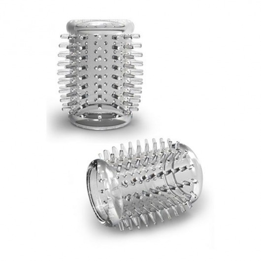 Прозрачная насадка с шипами STAY HARD COCK SLEEVE 01 CLEAR - Blush Novelties - в Петропавловске-Камчатском купить с доставкой