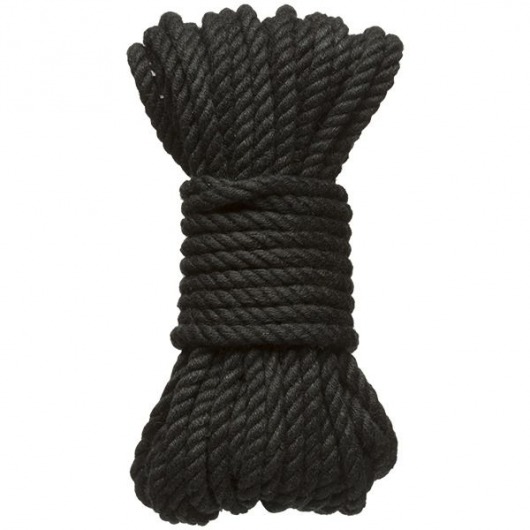 Черная верёвка для связывания и фиксации Bind Tie - 9,14 м. - Doc Johnson - купить с доставкой в Петропавловске-Камчатском