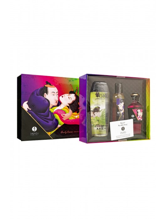 Подарочный набор Fruity Kisses из 3 предметов - Shunga - купить с доставкой в Петропавловске-Камчатском