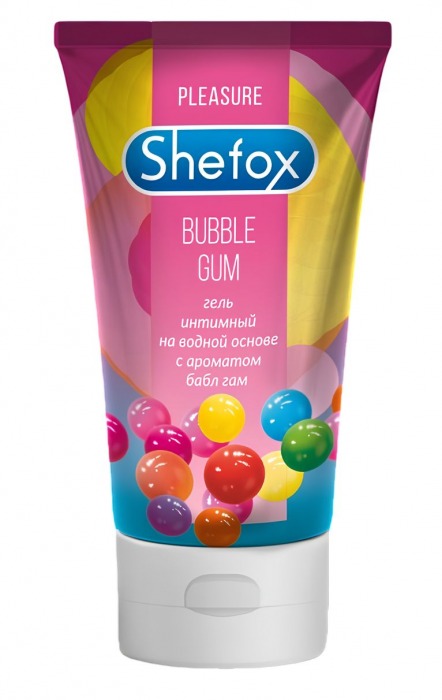 Интимная гель-смазка Shefox «Бабл гам» - 50 мл. - Shefox - купить с доставкой в Петропавловске-Камчатском