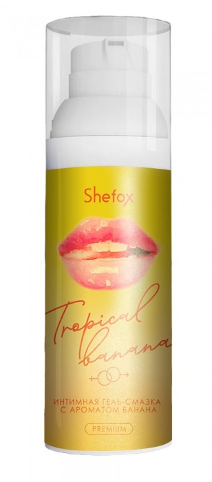 Интимная гель-смазка Shefox Premium «Тропический банан» - 50 мл. - Shefox - купить с доставкой в Петропавловске-Камчатском