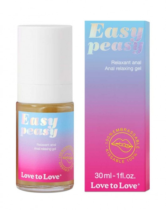 Анальный расслабляющий гель Easy Peasy - 30 мл. - Love to Love - купить с доставкой в Петропавловске-Камчатском