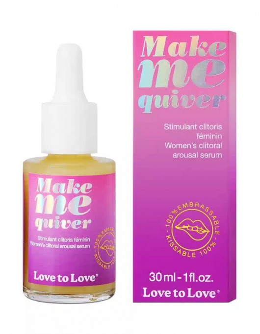 Возбуждающие капли для клитора Make Me Quiver - 30 мл. - Love to Love - купить с доставкой в Петропавловске-Камчатском