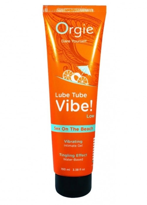 Гель с эффектом вибрации Lube Tube Vibe Low Sex On The Beach - 100 мл. - ORGIE - купить с доставкой в Петропавловске-Камчатском