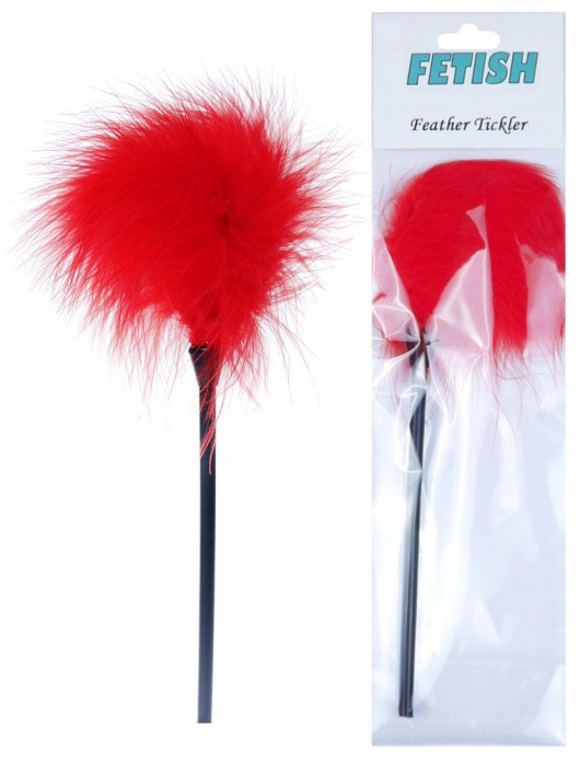 Красная пуховка для любовных игр - 28 см. - Boys of Toys - купить с доставкой в Петропавловске-Камчатском