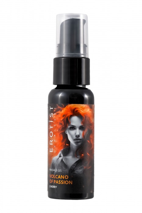 Гель с эффектом вибрации Volcano Of Passion со вкусом вишни - 25 мл. - Erotist Lubricants - купить с доставкой в Петропавловске-Камчатском