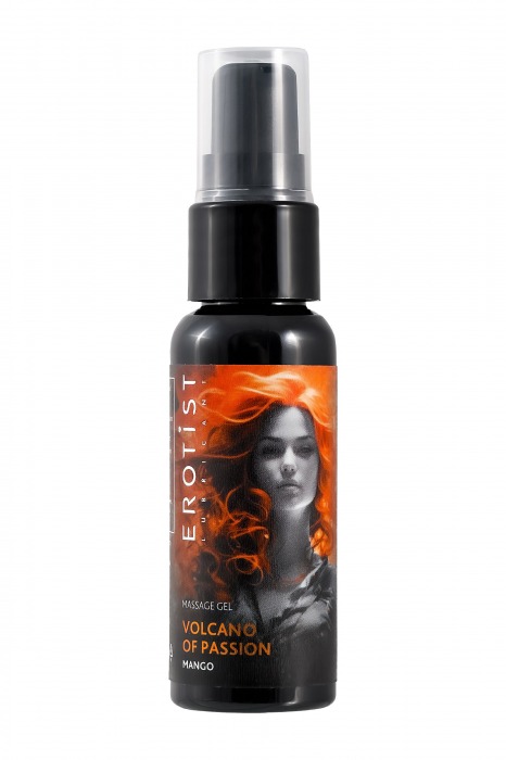 Гель с эффектом вибрации Volcano Of Passion со вкусом манго - 25 мл. - Erotist Lubricants - купить с доставкой в Петропавловске-Камчатском