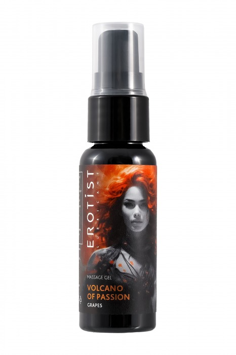 Гель с эффектом вибрации Volcano Of Passion со вкусом винограда - 25 мл. - Erotist Lubricants - купить с доставкой в Петропавловске-Камчатском