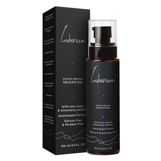 Интимный гель с экстрактами нони, нима и клубники Luberium Delicate Waterbased - 100 мл. - Luberium - купить с доставкой в Петропавловске-Камчатском