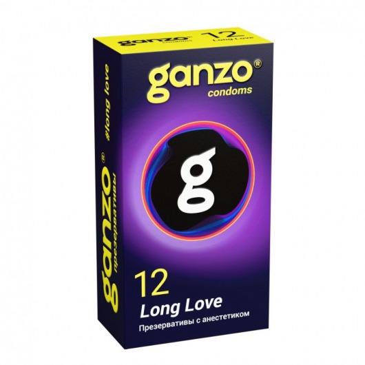 Презервативы с анестетиком для продления удовольствия Ganzo Long Love - 12 шт. - Ganzo - купить с доставкой в Петропавловске-Камчатском