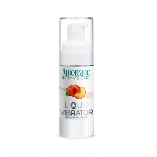 Жидкий вибратор со вкусом персика Amoreane Peach - 30 мл. - Amoreane - купить с доставкой в Петропавловске-Камчатском