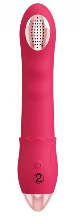 Малиновая насадка на душ с вибрацией Showers to orgasm - 20,1 см. - Orion - купить с доставкой в Петропавловске-Камчатском