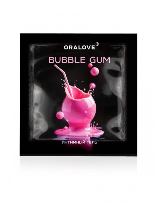 Саше съедобной оральной смазки OraLove с ароматом бабл-гам - 3 гр. - Биоритм - купить с доставкой в Петропавловске-Камчатском