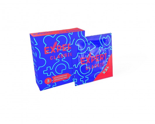 Презервативы увеличенного размера Expert Classic XXL - 3 шт. - Expert - купить с доставкой в Петропавловске-Камчатском