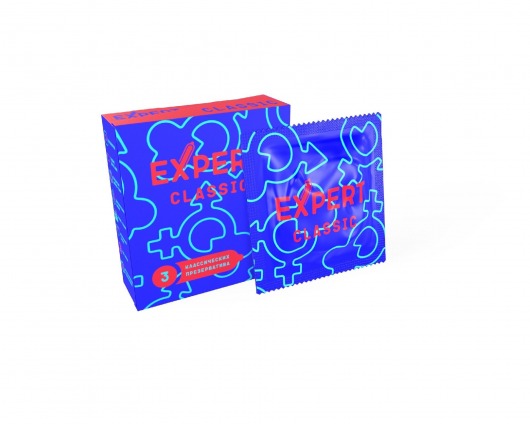 Классические презервативы Expert Classic - 3 шт. - Expert - купить с доставкой в Петропавловске-Камчатском