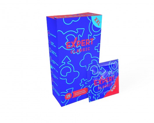 Презервативы увеличенного размера Expert Classic XXL - 15 шт. - Expert - купить с доставкой в Петропавловске-Камчатском