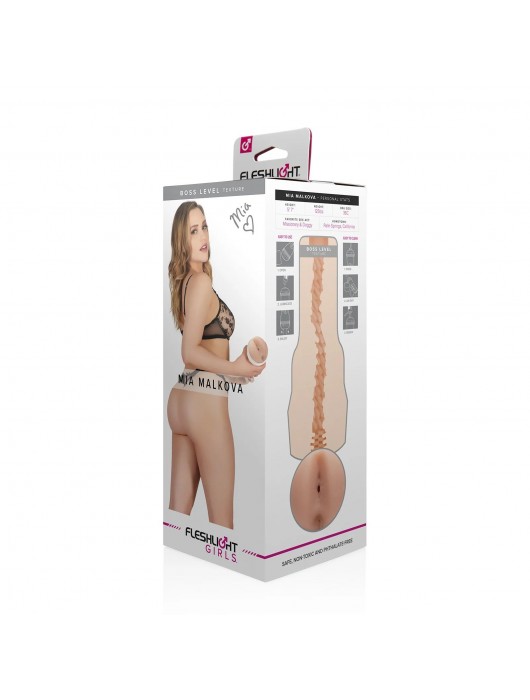 Телесный мастурбатор-анус Fleshlight Girls - Mia Malkova - Fleshlight - в Петропавловске-Камчатском купить с доставкой