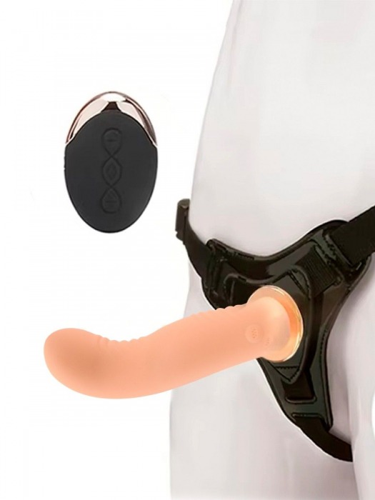 Женский вибрострапон со съемной насадкой и пультом ДУ - Erokay - купить с доставкой в Петропавловске-Камчатском