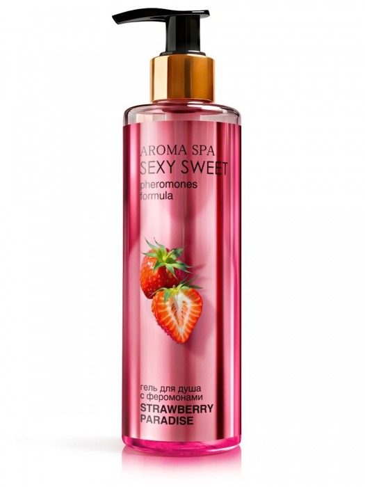Гель для душа с феромонами и ароматом клубники Strawberry Paradise - 200 мл. -  - Магазин феромонов в Петропавловске-Камчатском